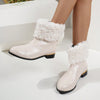 British Style Short Boots With Short Plush Autumn And Winter Ins All-match Fashion Women&#39;s Shoes