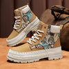 Men&#39;s Casual All-match Worker Boot High-top Shoes