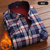 Men&#39;s Plus Velvet Padded Warm Shirt Long Sleeves