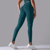 Women&#39;s Seamless Knitted Solid Color High Waist Tight Pants