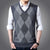 Factory Direct Sales Winter Wool Knitted Vest Middle-aged And Elderly Men's Thickened Sweater