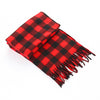 Autumn And Winter Black And White Plaid Plus-sized Thickening Thermal Men&#39;s And Women&#39;s Scarf