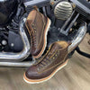 Retro Style Worker Boot Men&#39;s High-top Leather Motorcycle Boots