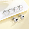 Alloy Spot Drill Fashion Men&#39;s Square Cufflinks