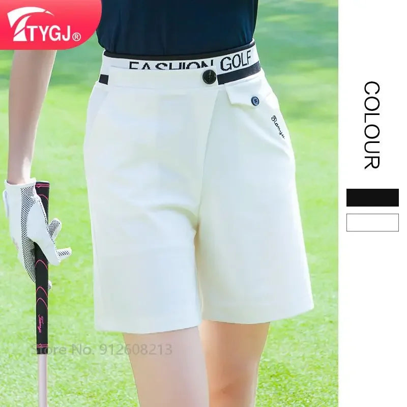 Women High Waist Golf Shorts