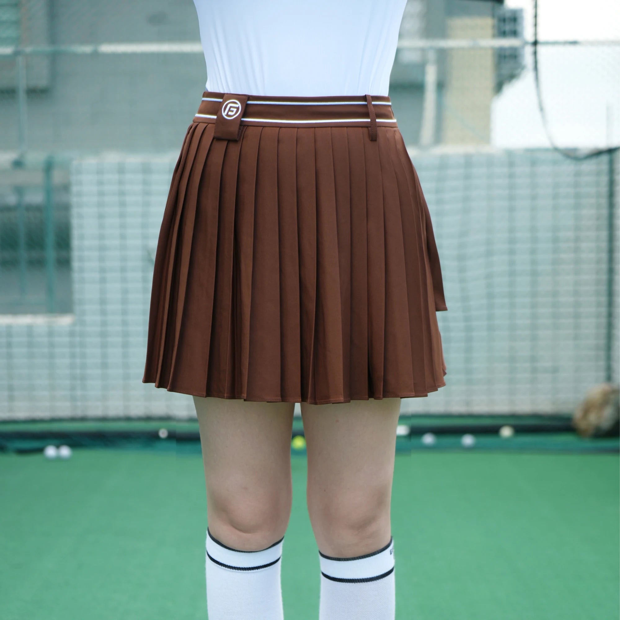 High-Waisted Pleated Golf Skirt – Stretch Fit Athletic Skort for Women