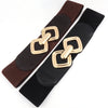 Elastic Waistband Women&#39;s Wide Waist Seal Decoration