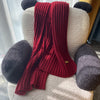 Men&#39;s And Women&#39;s Solid Colour Woollen Long Warm Knitted Scarf