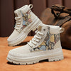 Men&#39;s Casual All-match Worker Boot High-top Shoes