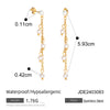 High-grade Ins Titanium Steel Earrings 18K Gold Plated Jewelry