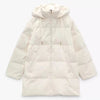 Women&#39;s Versatile Zipper Hooded Solid Color Down Jacket Coat