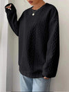 Women&#39;s Casual And Comfortable Jacquard Round Neck Sweater