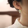 Hetian Jade Chinese Style Gentle Elegant Style Earrings