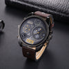 Men&#39;s Quartz Watch Double Inserts Casual Fashion