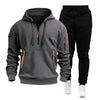 Men&#39;s Multi-pocket Zipper Hooded Sweatshirt Sportswear