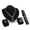 Alloy Rhinestone-encrusted Jewelry Four-piece Necklace