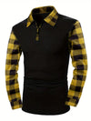 Men&#39;s Plaid Sweater Zip Jacket