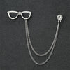 Fashion Simple Men&#39;s Chain Rudder Brooch