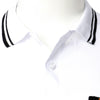 Men&#39;s POLO Shirt Two-color Stitching Cowhide