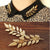 Elegance Leaf Shaped Brooch Personality Shirt Collar Pin Suit Collar Buckle Corsage