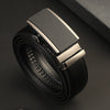 Men&#39;s Leather Automatic Buckle Two-layer Cowhide Embossed Belt