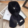 Velvet Scarf Women&#39;s Thick Warm Fur Collar Scarf