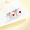 Alloy Spot Drill Fashion Men&#39;s Square Cufflinks