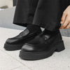 Niche High-grade Casual Men&#39;s Thick-soled British Leather Shoes