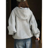 New Korean Fashion Simple Air Layer Hooded Sweater