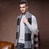 Men&#39;s Fashion Casual Plaid Warm Wool Scarf