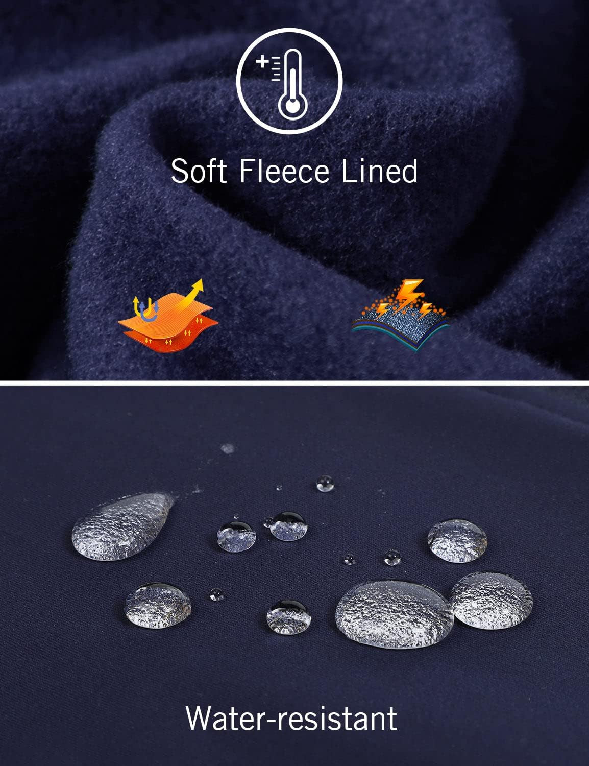 Women'S Fleece Running Jacket Water Resistant Full Zip Winter Cold Weather Gear Thermal Cycling Workout Jackets