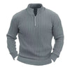 Leisure Pullover Men&#39;s Sweater Solid Color Stand Collar Long Sleeve