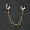 Fashion Simple Men&#39;s Chain Rudder Brooch