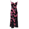 High-grade Adult Lady Like Woman Wind Flocked Printed Butterfly Dress