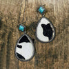 European And American Fashion Cow Leopard Print Alloy Earrings