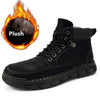 Winter Men&#39;s Boots Leisure Plus Size Fleece-lined Platform Casual Shoes Gaobang