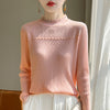 Women&#39;s Fashion Wool Lace Bottoming Shirt