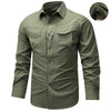 Men&#39;s Workwear Long Sleeve Shirt Outdoor Casual Thin Sports Jacket