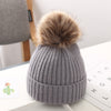 Baby Hat Autumn And Winter Baby Woolen Cap Big Fur Ball