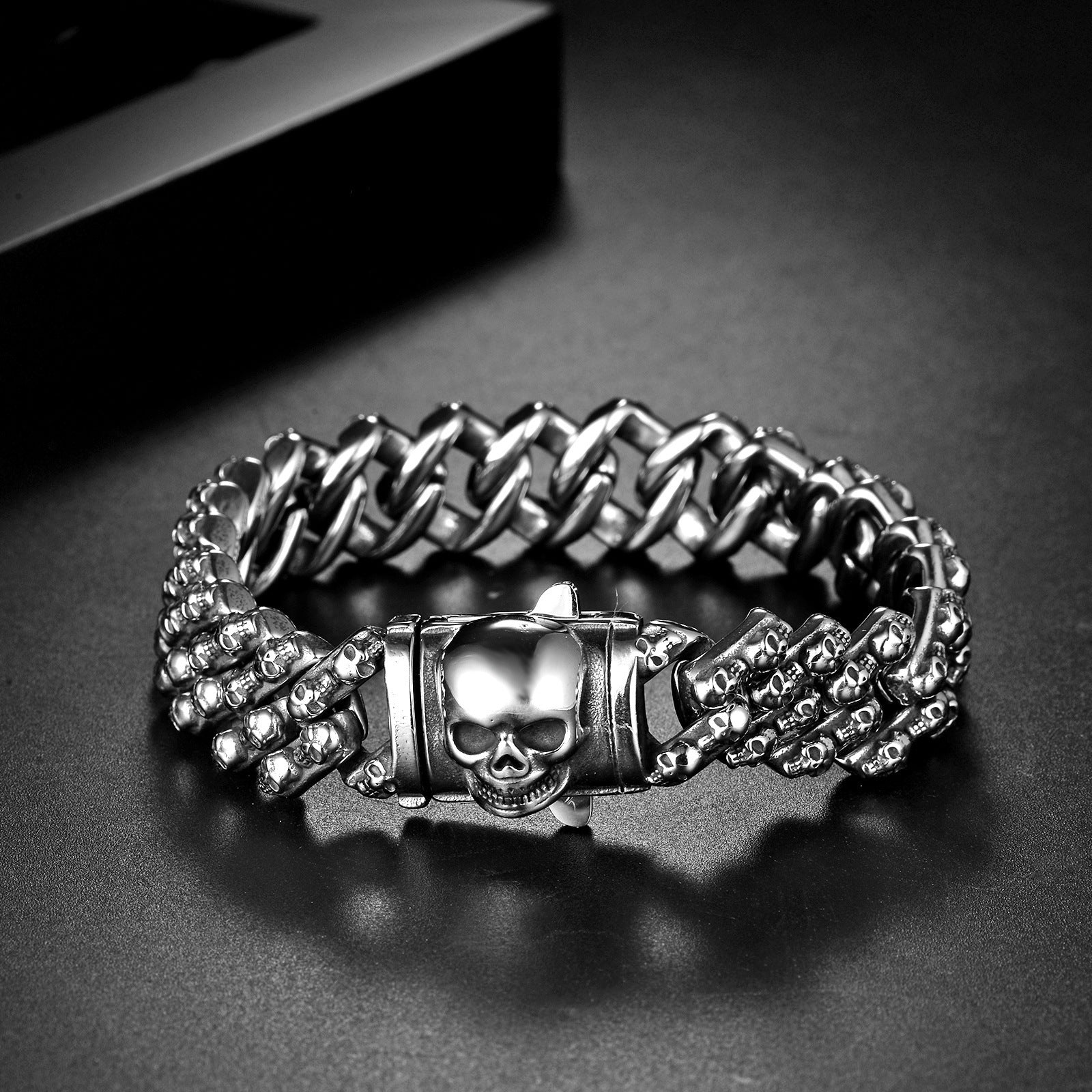 Vintage Creative Skull Stainless Steel Bracelet