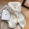 Velvet Scarf Women&#39;s Thick Warm Fur Collar Scarf