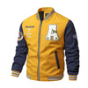 Retro Baseball Uniform Men&#39;s Thickened Loose Casual Jacket