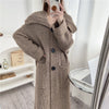 Women Autumn And Winter Loose Plus Size Lazy Long Thick New Foreign Trade Knitted Cardigan