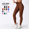 Women&#39;s Tight High Elastic Running Sports Thread High Waist Yoga Pants