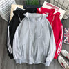 Student Loose Hoodie Cardigan Jacket