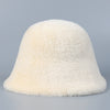 Imitation Mink Bucket Hat Women&#39;s Winter Warm And Small Face