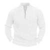 Leisure Pullover Men&#39;s Sweater Solid Color Stand Collar Long Sleeve