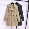 Short Trench Coat Women&#39;s Khaki