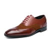 British Men&#39;s Low-top Lace-up Pointed Leather Shoes