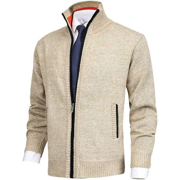 Men's Knitted Regular Fit Full Zip Cardigan Sweater Cardigan Sweater For Mens Knit Sweater Casual Outerwear